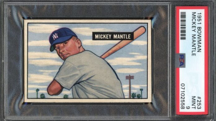 How to Create a mickey mantle baseball card